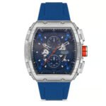 Michael Tommy MT-20247G-LBL44 – Silicone Bleu, Cadran Chronographe