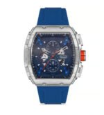 Michael Tommy MT-20247G-LBL44 – Silicone Bleu, Cadran Chronographe